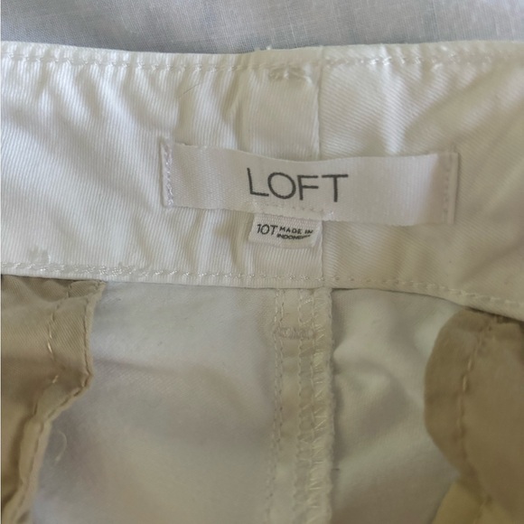 LOFT Perfect Straight white pants size 10 Tall - Picture 5 of 7
